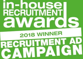 Inhouse Recruitment - Recruitment Ad Campaign 2018 winner logo